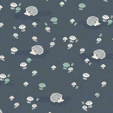 Andover / Woodland by Makower UK – Hedgehogs Blue (½ yd)